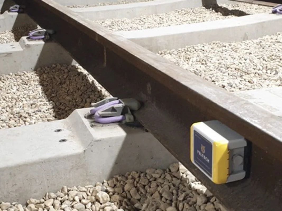 RTMU attached to railway line