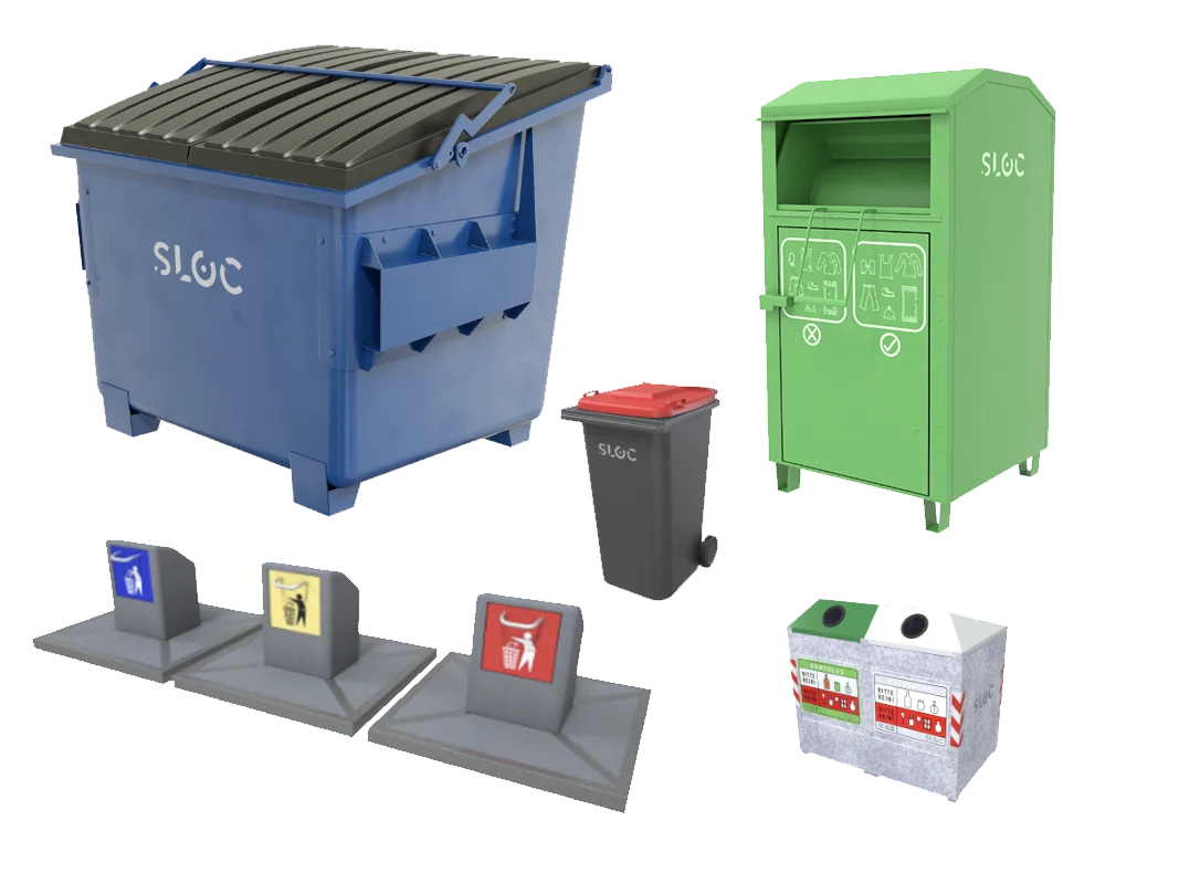 SLOC Waste Bin types