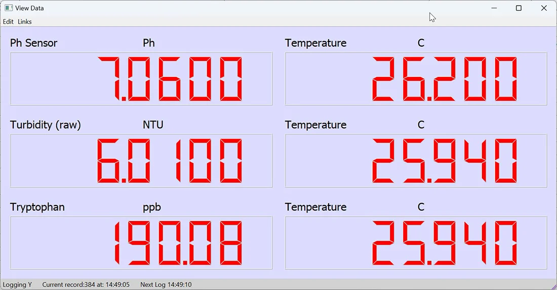 Water Sensor Readings